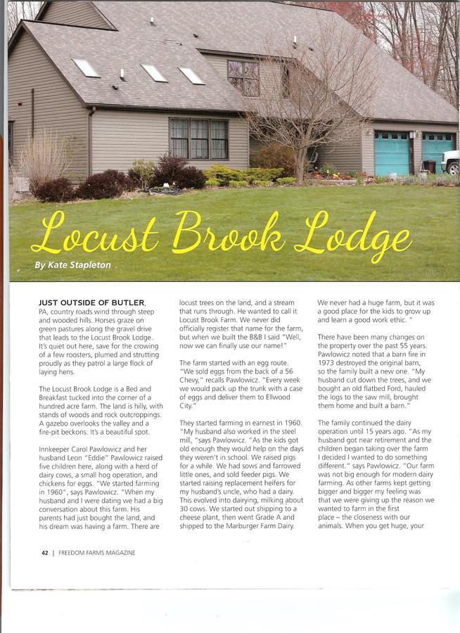 Locust Brook Lodge Butler Dış mekan fotoğraf